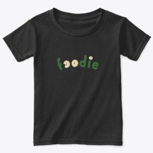 foodie kids tshirt black