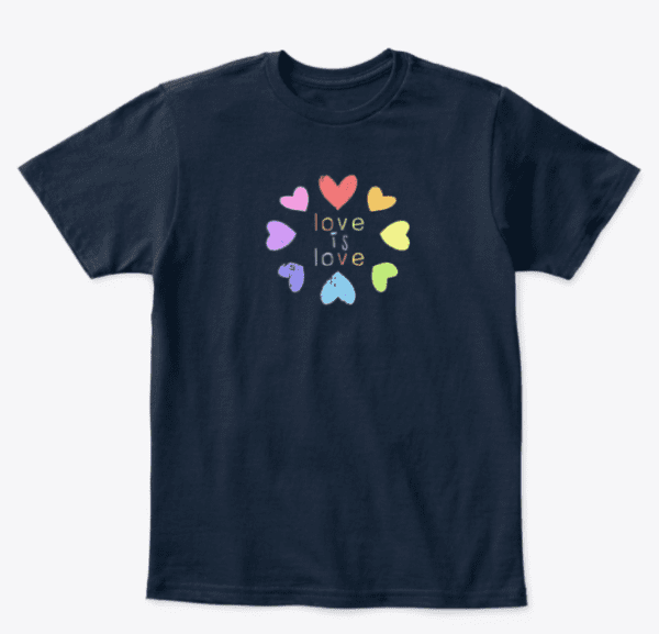 Love is Love kids tshirt-black