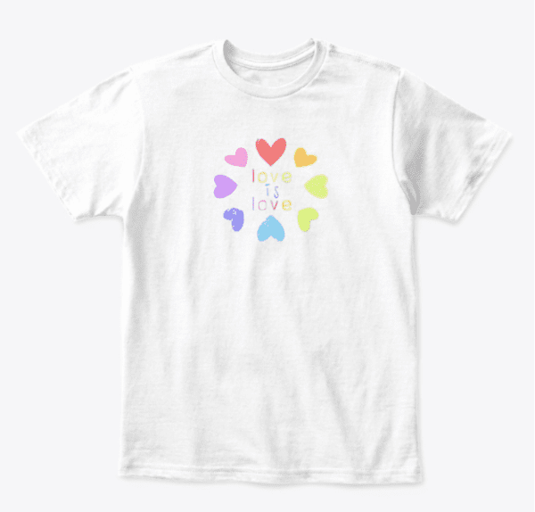 Love is Love kids tshirt-white