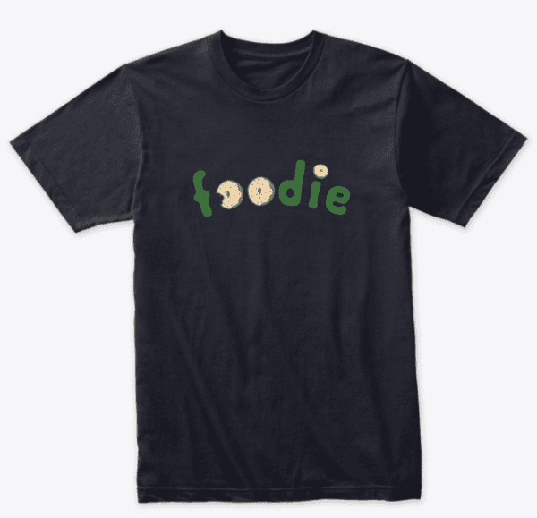 foodie unisex tshirt black