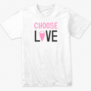 Choose Love white tee