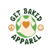 Get Baked Apparel logo with transparent background